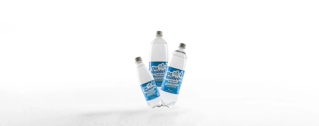 Gaseosas gallegas Da Muiñeira en botella de vidrio